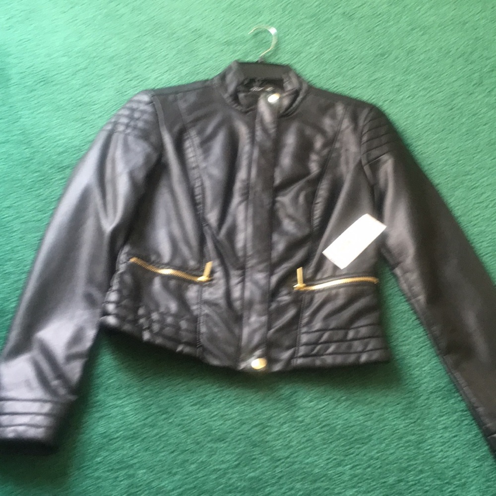 Ana Black Vegan Leather Jacket